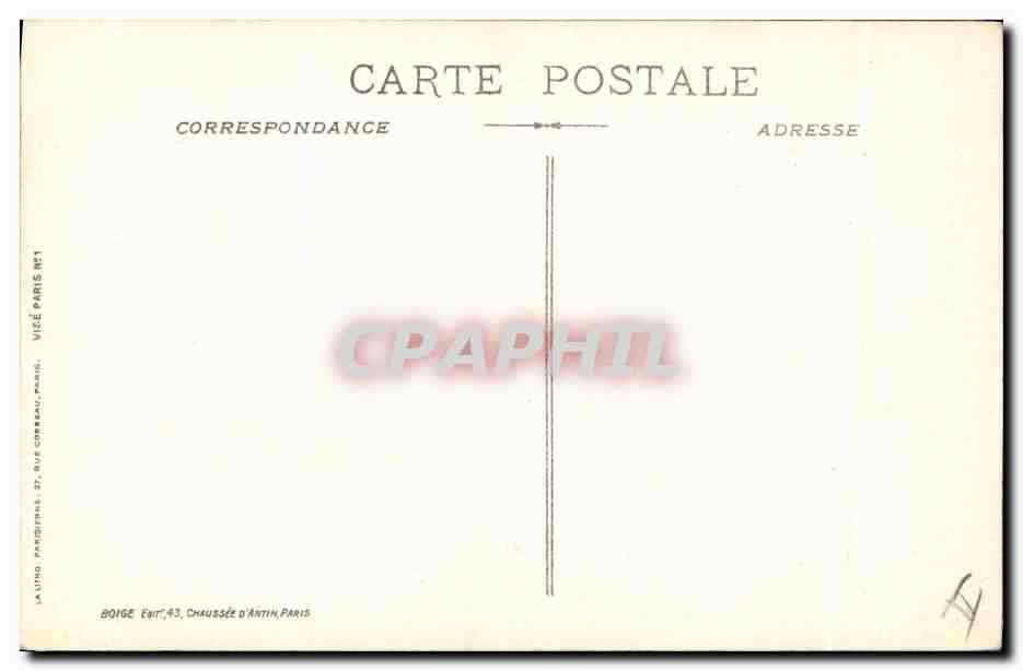 CPA Militaria Medaille Croix de guerre — Rückseite