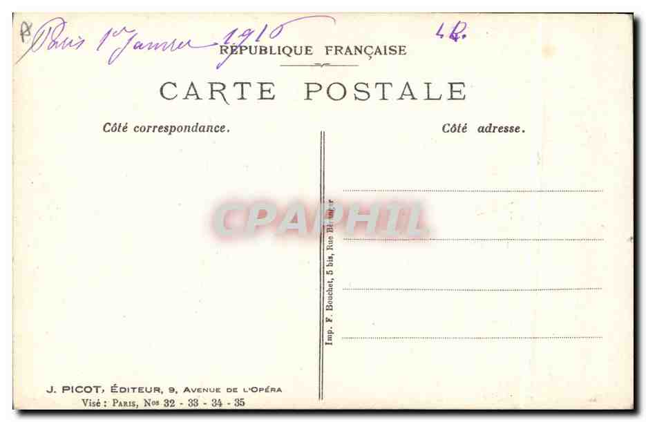 CPA Militaria Medaille Croix de guerre — Rückseite