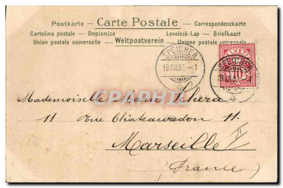 CPA Fantaisie Ange Anges Noel — Rückseite