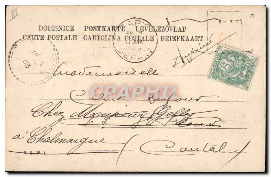 CPA Fantaisie Ange Anges Agneau — Rückseite