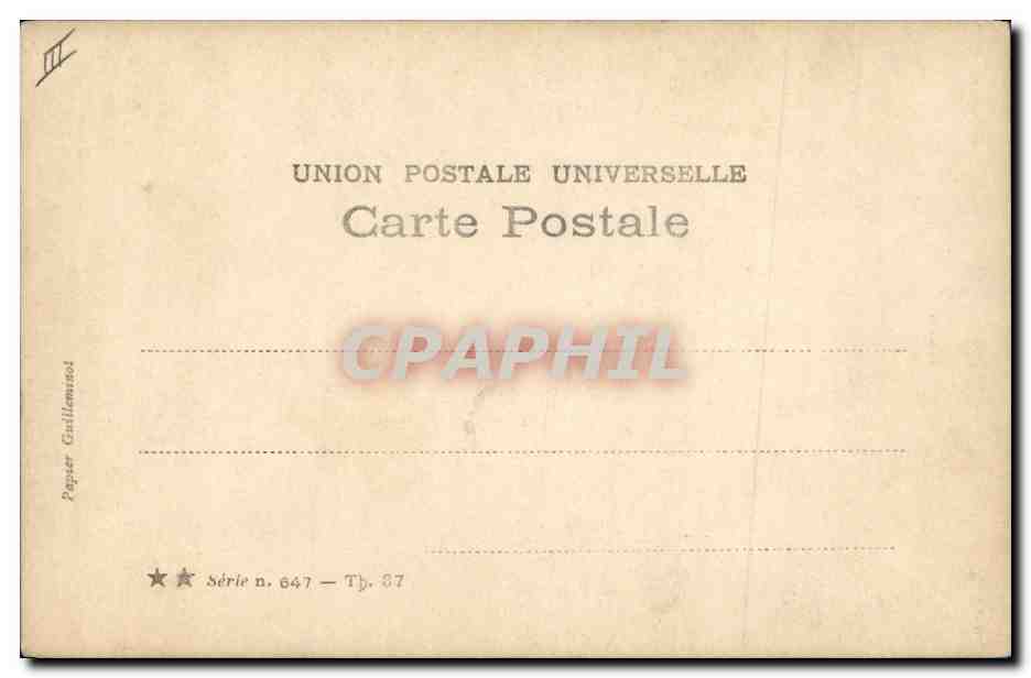 CPA Theatre Madia Folies Bergeres Paris — Rückseite