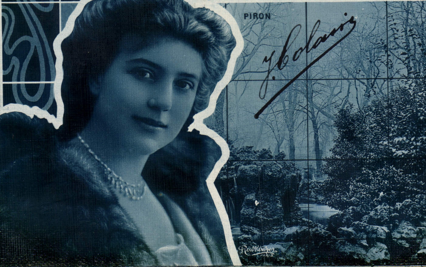 CPA Theatre Piron (carte toilee)