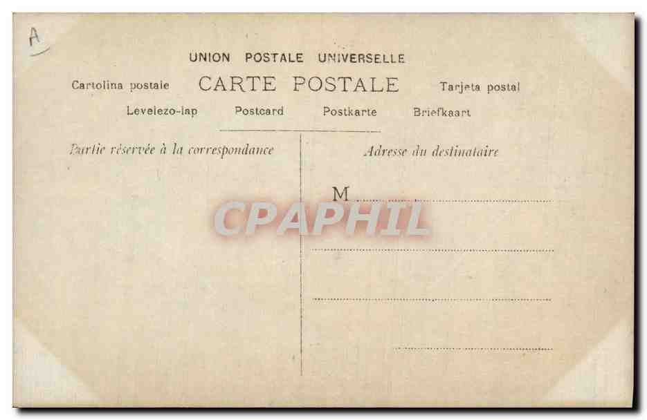 CPA Theatre Piron (carte toilee) — Verso