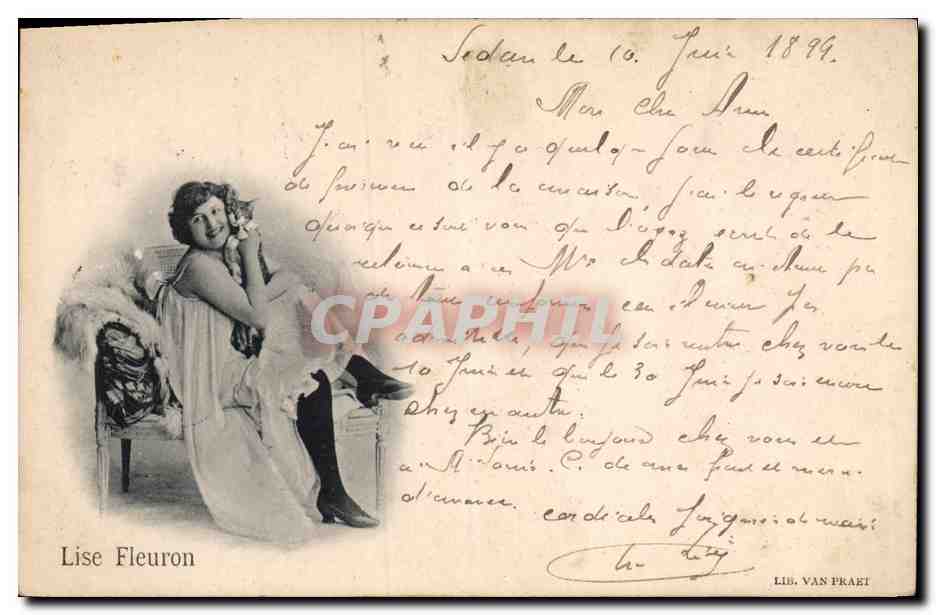 CPA Theatre Lise Fleuron Carte 1899