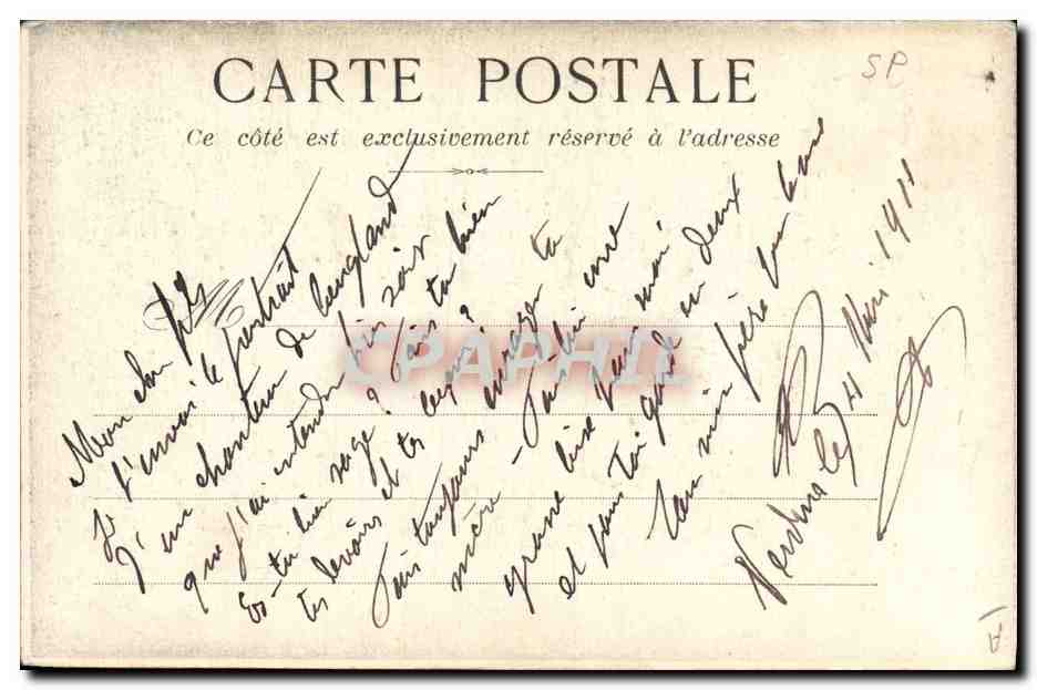 CPA Theatre Severac le Chemineau Createur du genre  — Verso