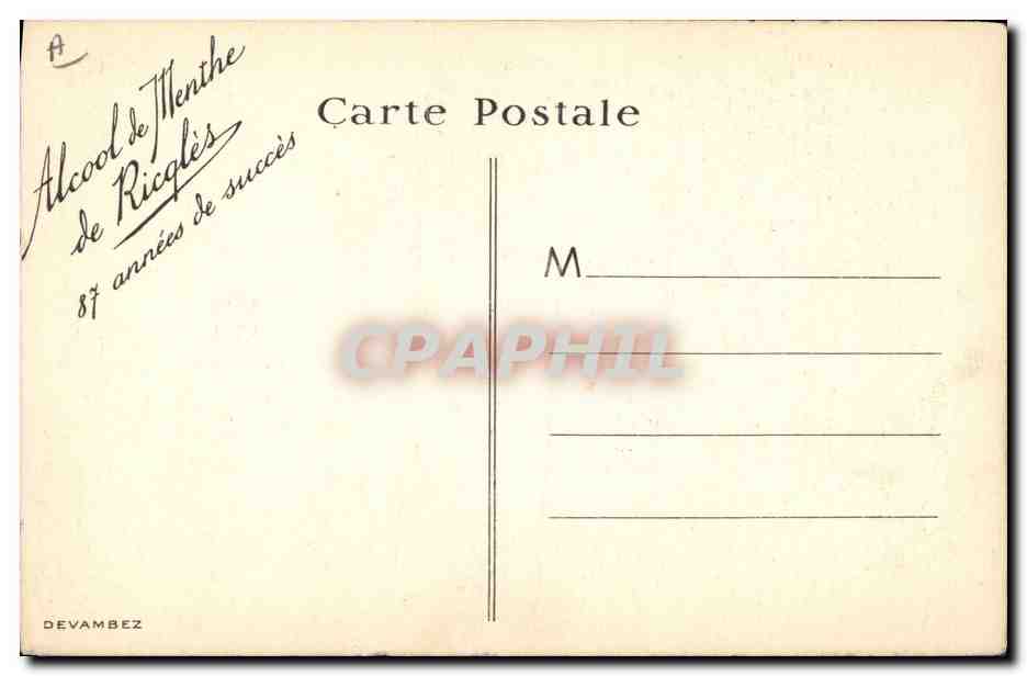 CPA Theatre Le theatre Beaumarchais Le barbier de Seville Piano Ricqles — Verso