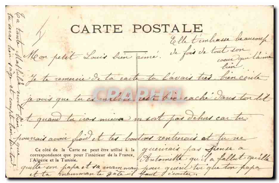 CPA La pipe de John Enfant negre Tabac — Rückseite