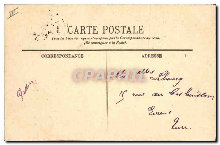CPA Banque Le Havre La Caisse d'Epargne et le boulevard de Strasbourg Tramway — Rückseite