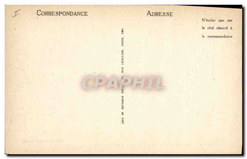 CPA Banque Gien Le chateau cote est L'hospice et la Caisse d'Epargne  — Rückseite