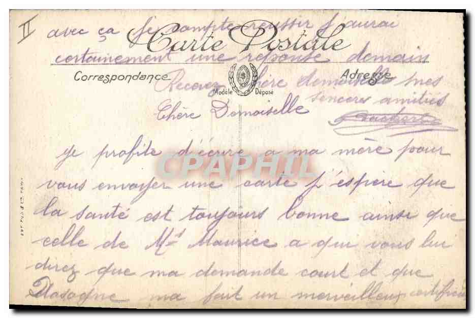 CPA Banque Caisse d'Epargne Langres — Rückseite