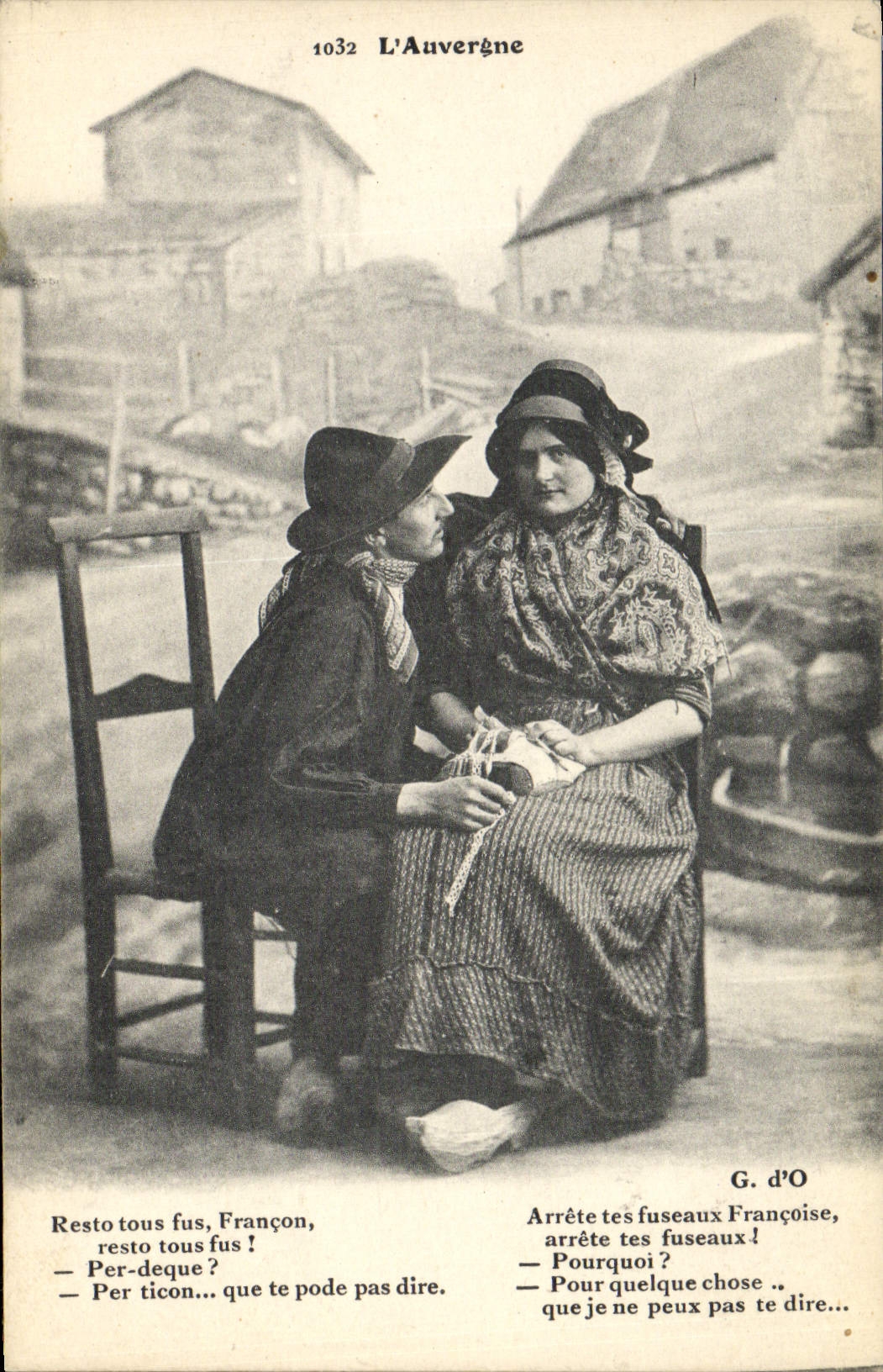 CPA Folklore Auvergne