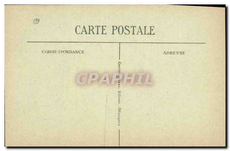 CPA Folklore Auvergne — Verso