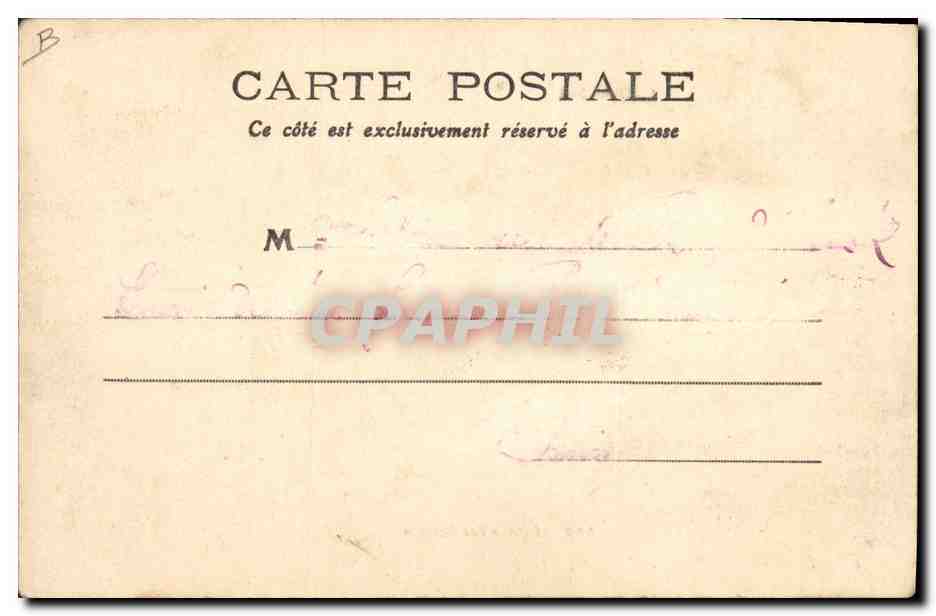CPA Folklore Auvergne Retour des champs Vaches  — Rückseite