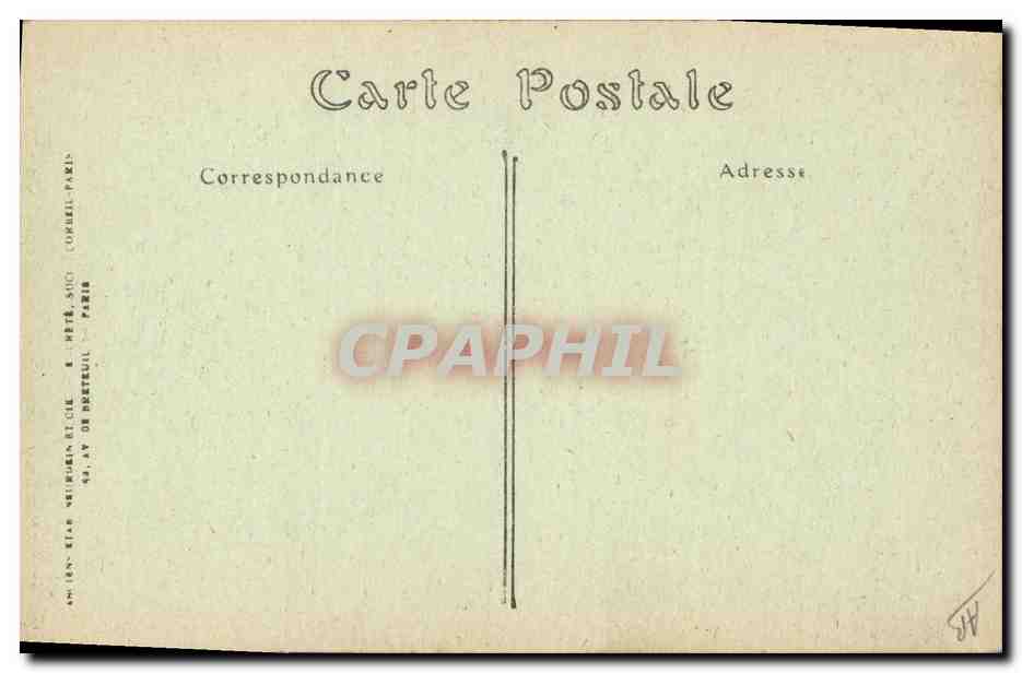 CPA Folklore Paysanne d'Auvergne  — Verso