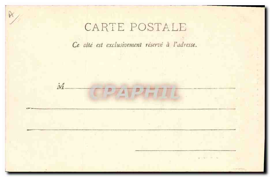 CPA Folklore Auvergne  — Verso