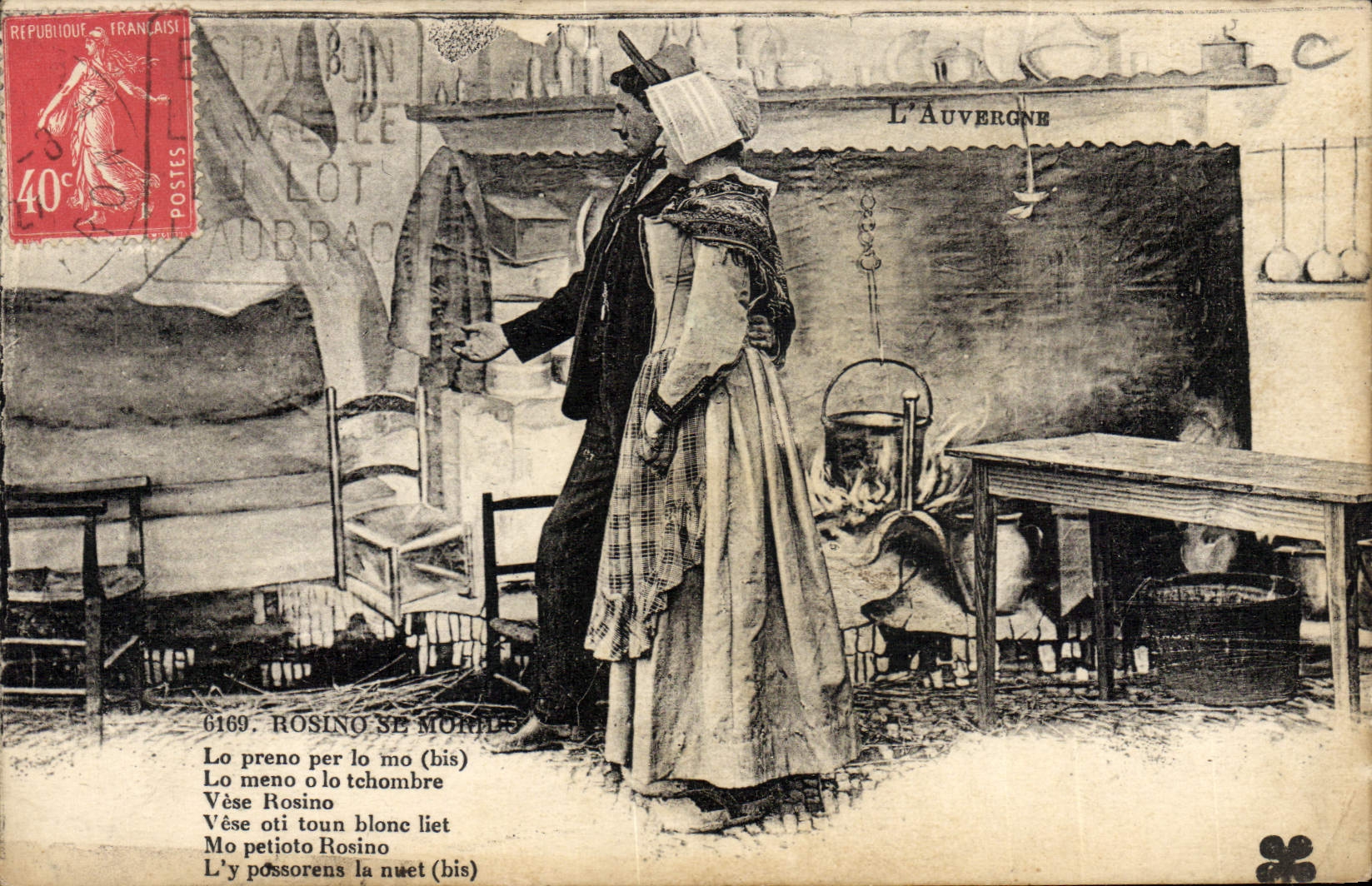 CPA Folklore Auvergne 