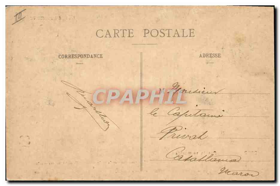 CPA Folklore Auvergne — Verso