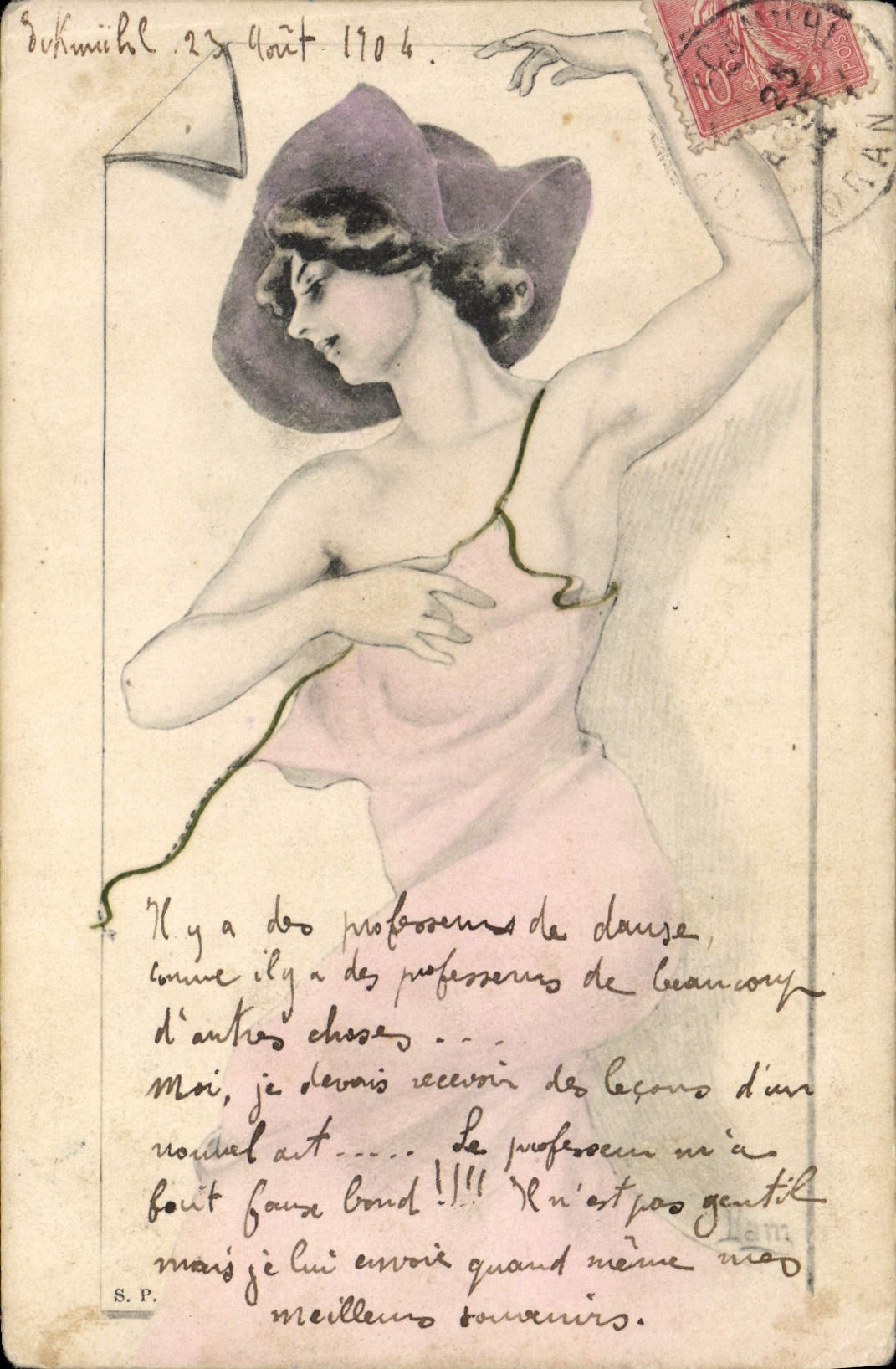 CPA Fantaisie Illustrateur Femme