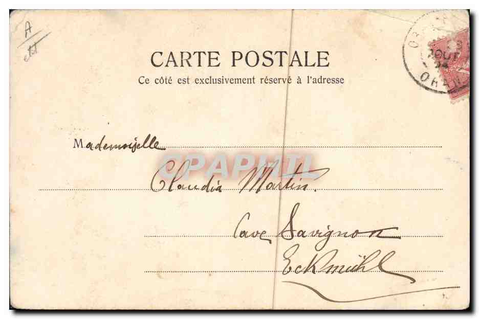 CPA Fantaisie Illustrateur Femme — Rückseite
