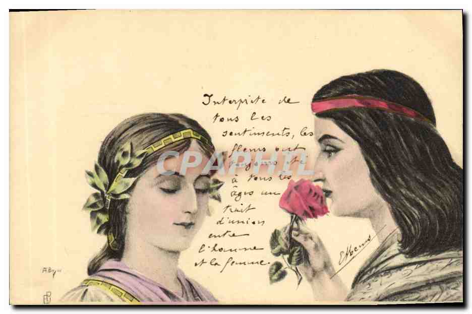 CPA Fantaisie Illustrateur Femmes