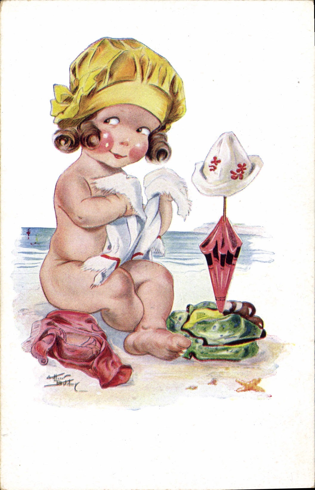 CPA Fantaisie Illustrateur Enfant