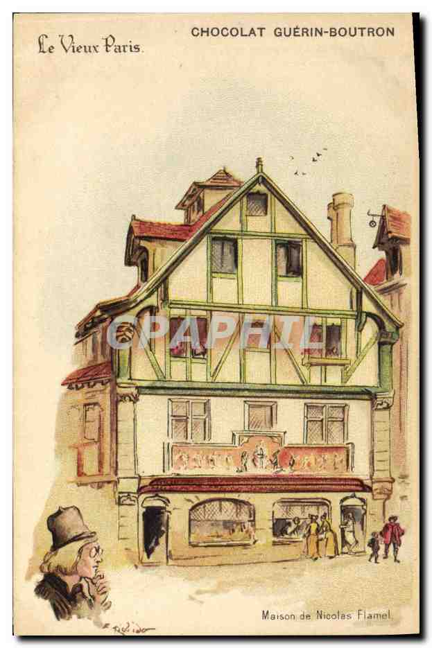 Maison de Nicolas Flamel — Le Vieux Paris — Graphique de Nicolas Flamel
