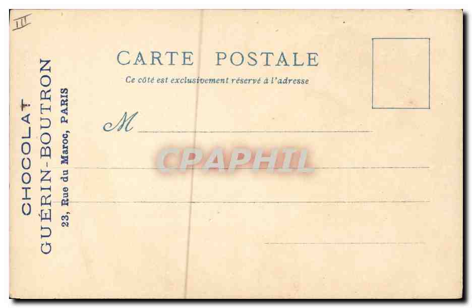 CPA Vieux Paris Exposition universelle de 1900 A la taverne Place du The aux Clercs — Rückseite