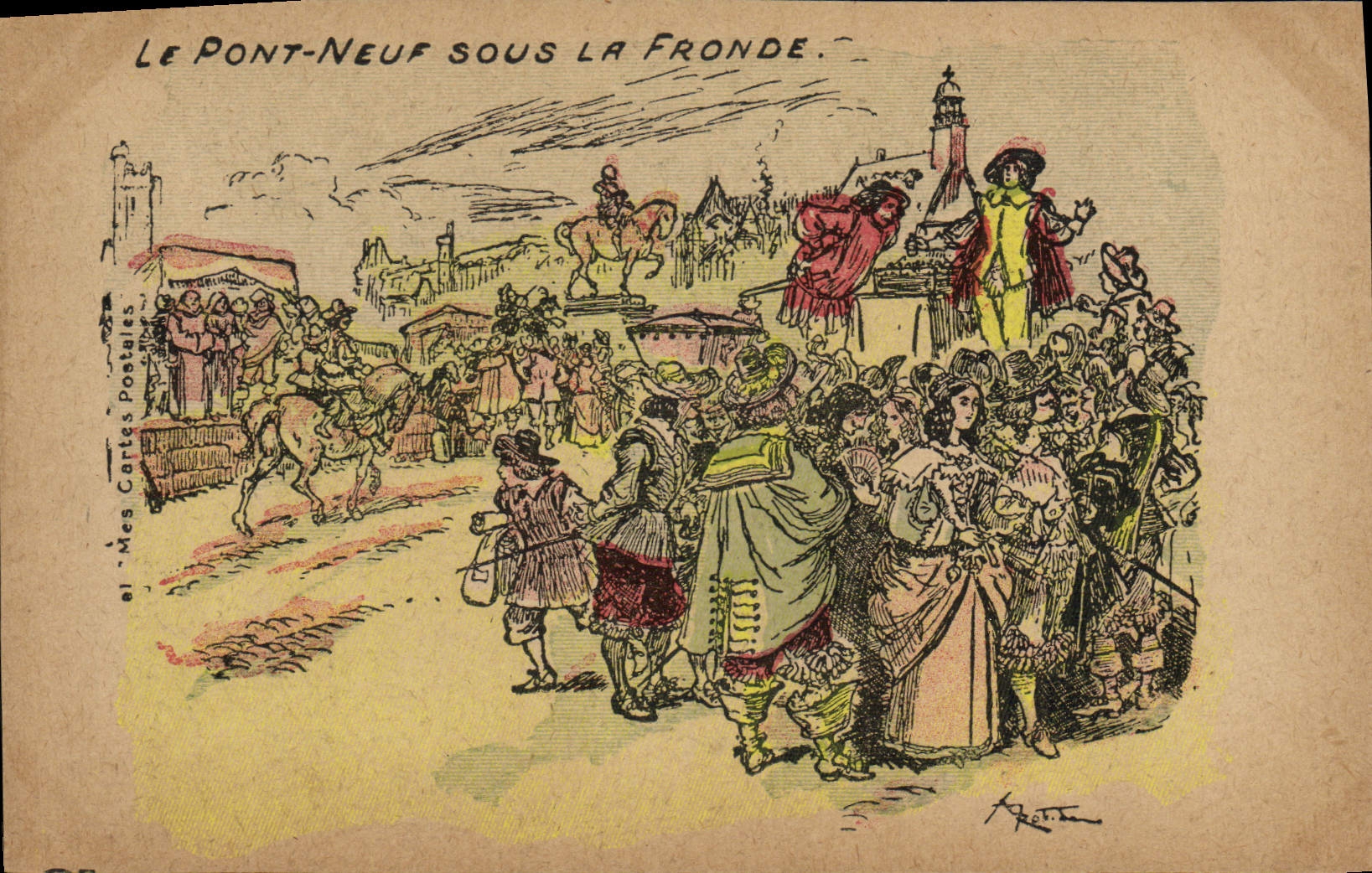 CPA Vieux Paris Le Pont Neuf sous la Fronde