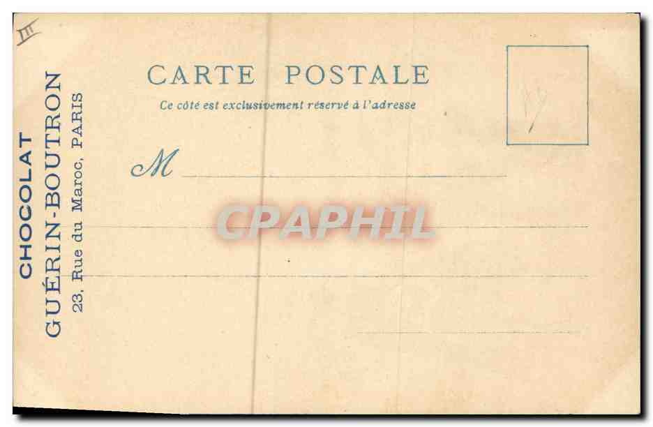 Aubade à St Julien — Exposition Universelle de 1900 — Chocolat Guérin-Boutron — Verso
