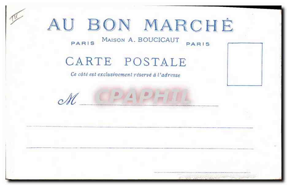 Cour du Pré aux Clercs — Le Vieux Paris — Offerte par les Magasins du Bon Marché — Reverso