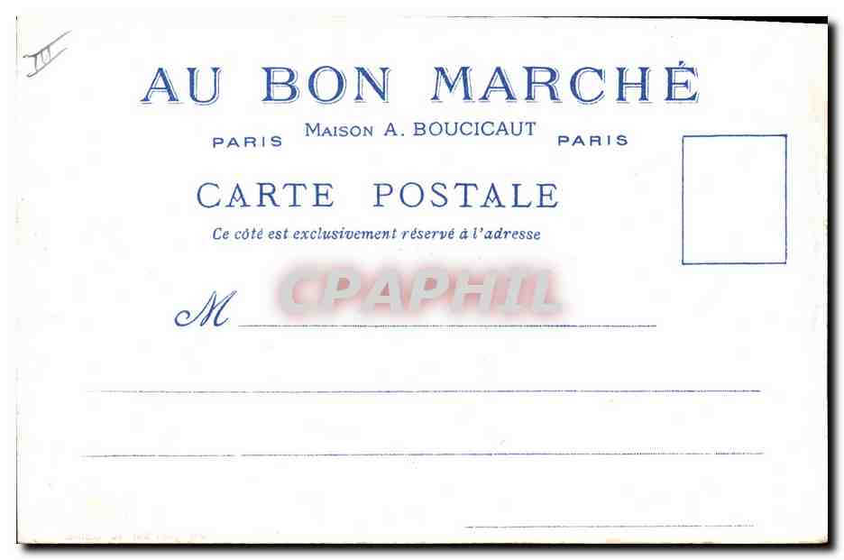 Un Coin sur la Seine — Le Vieux Paris — Offert par les Magasins du Bon Marché — Reverso