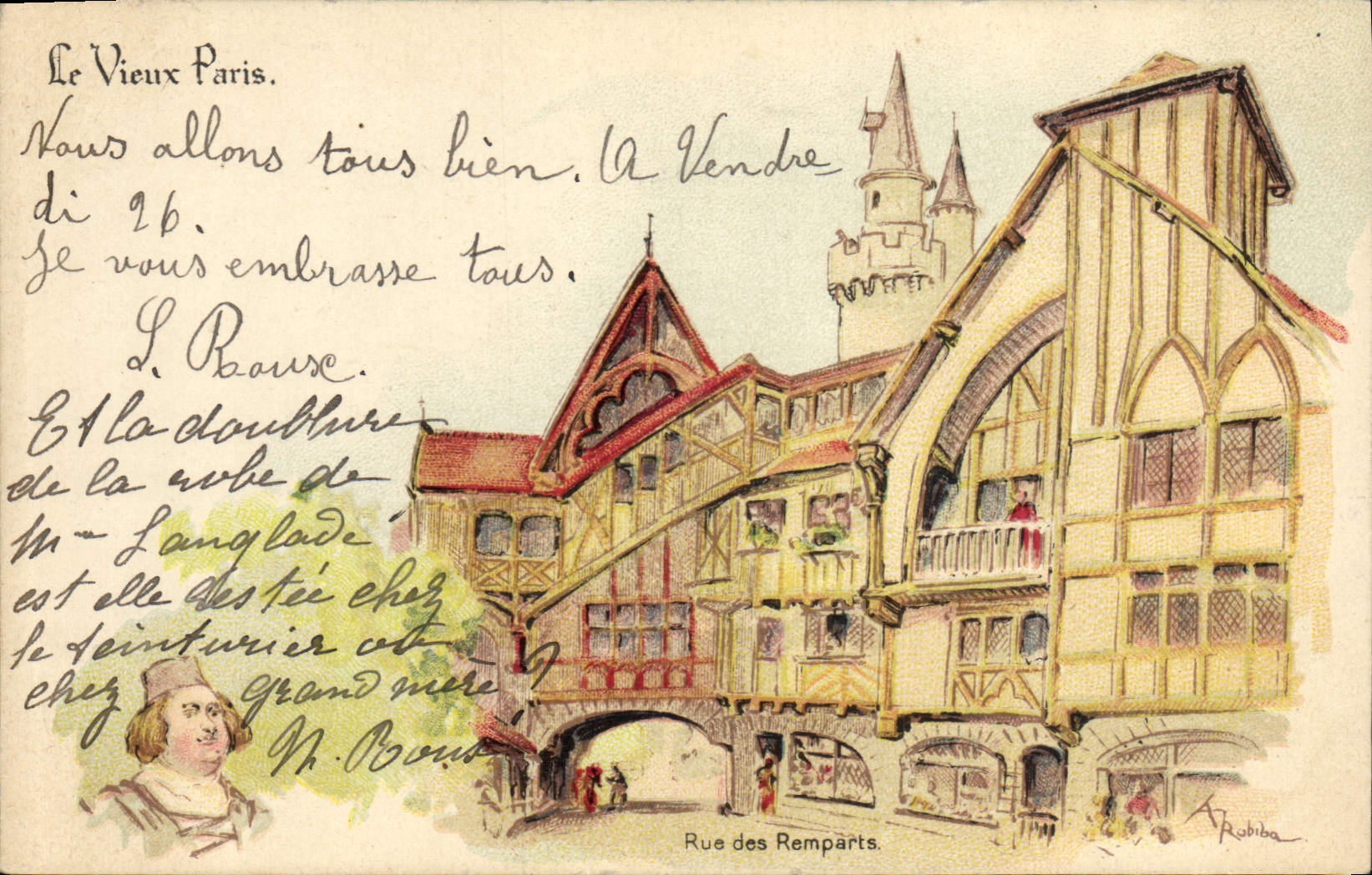 Rue des Remparts — Paris — A. Rubiba