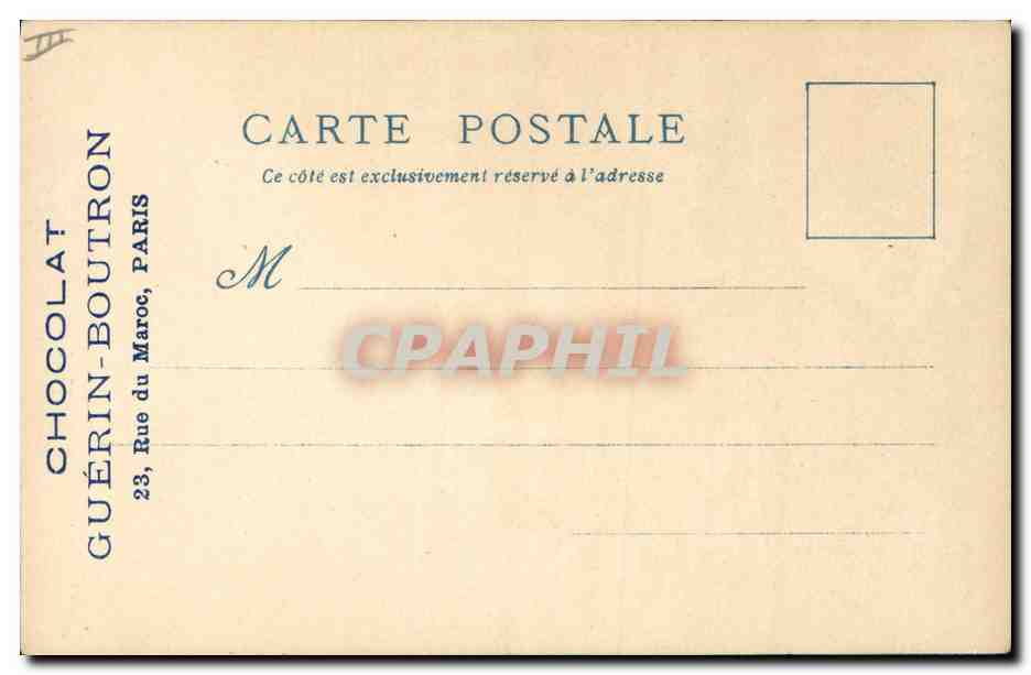 Weltausstellung 1900 — Alt-Paris — Chocolat Guérin-Boutron — Rückseite