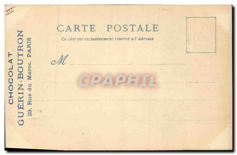 Le Vieux Paris — Exposition Universelle de 1900 — CHOCOLAT GUÉRIN-BOUSTRON — Reverso