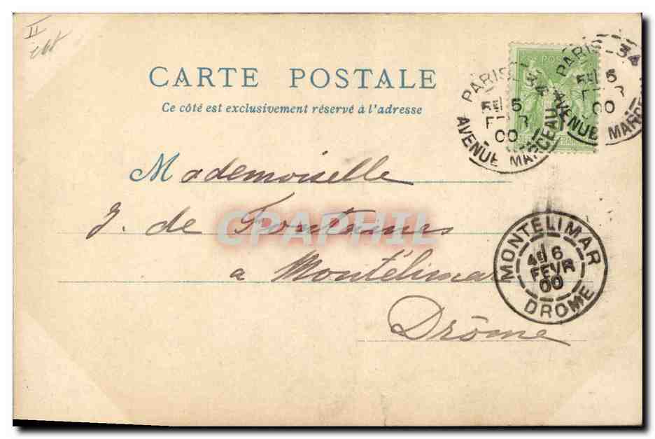 CPA Vieux Paris Place du Grand Chatelet — Rückseite