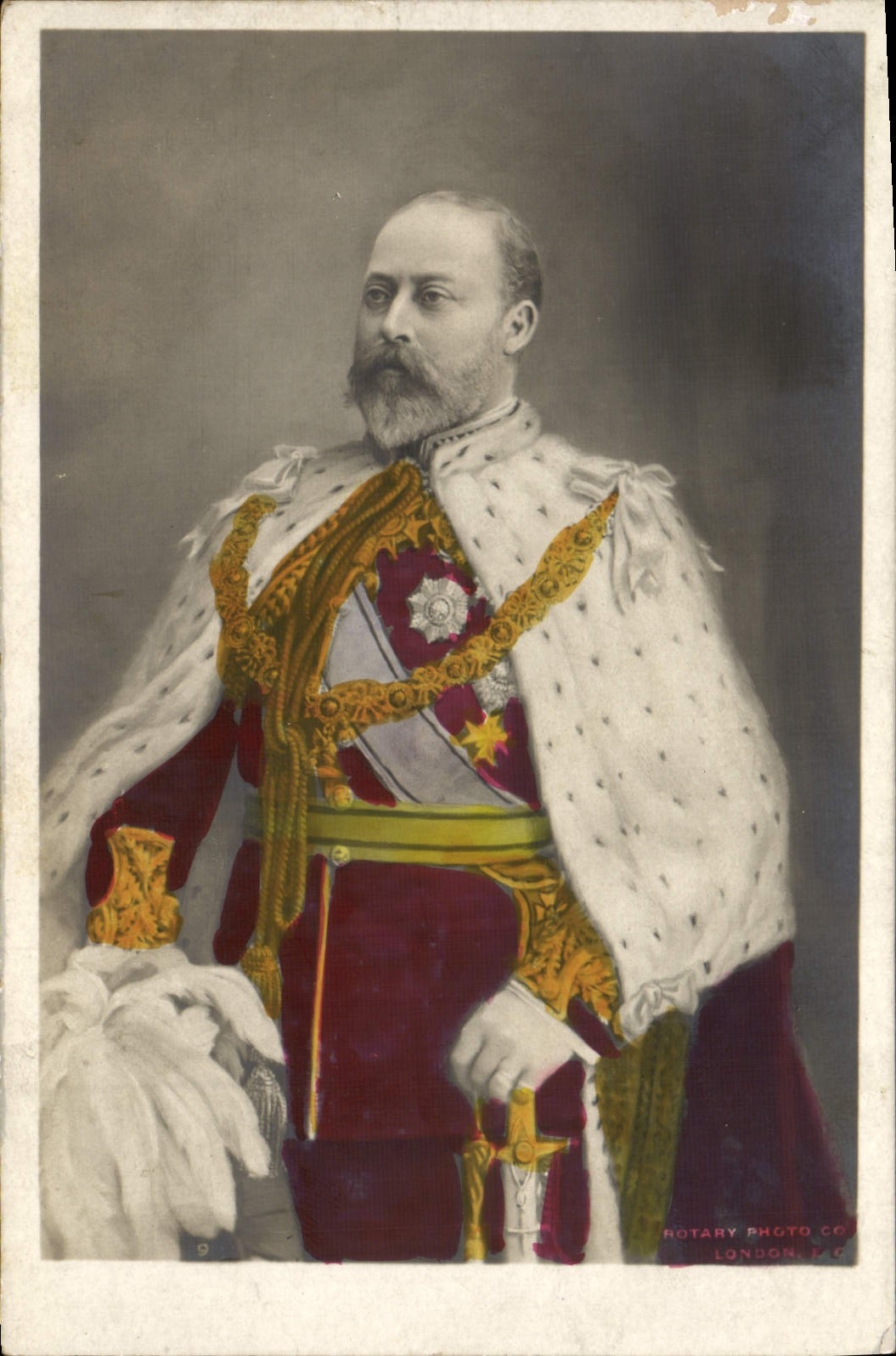 Portrait d'un roi en tenue de cour — Rotary Photo Co. London, n°9