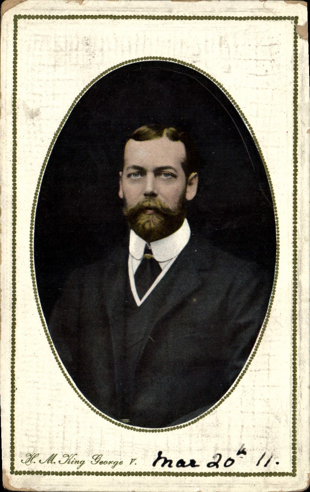 H.M. King George V — Portrait officiel — éditeur inconnu, n° de série non visible