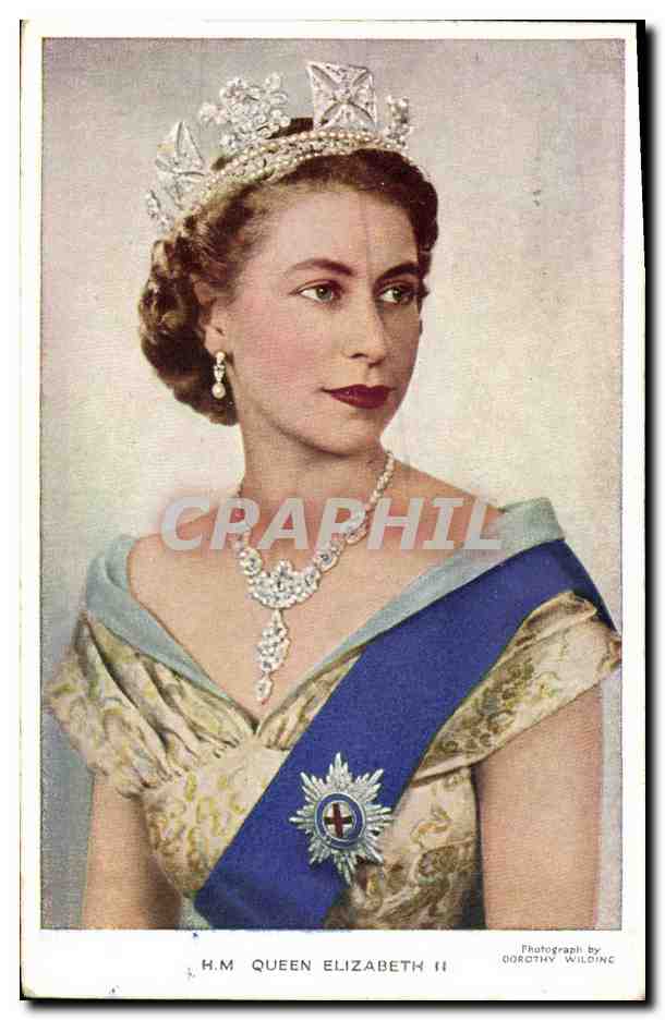 H.M. Queen Elizabeth II — Photograph by Dorothy Wilding — Valentine's Card