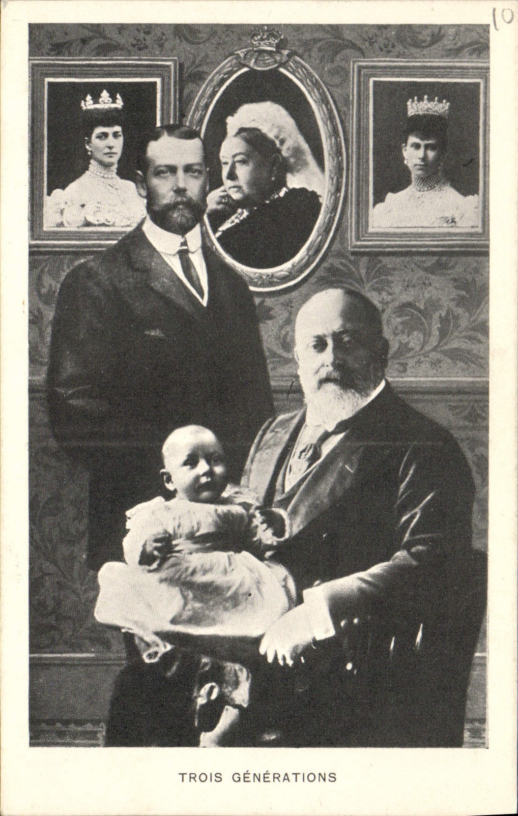 Trois générations — portrait familial — Edition Moos, Genève-Karlsruhe, n°10 - Recto