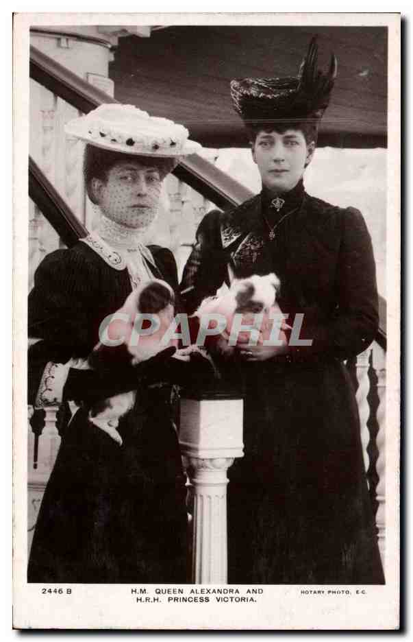 H.M. Queen Alexandra et H.R.H. Princess Victoria — Rotary Photo, E.C. — n° 2445 B