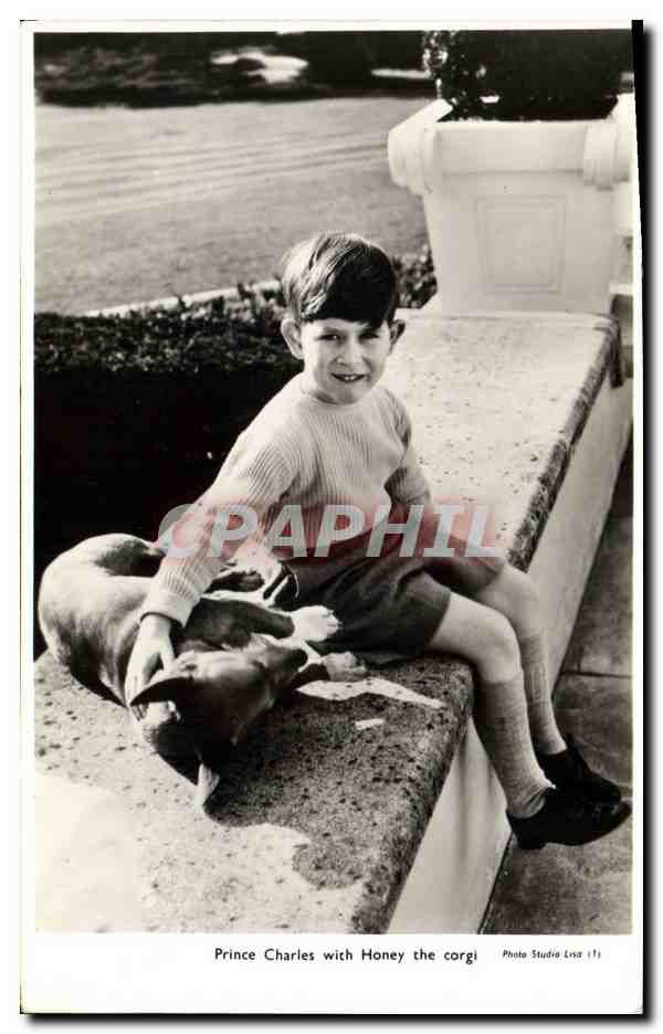 Prince Charles avec Honey le corgi — Photo Studio Lisa 111