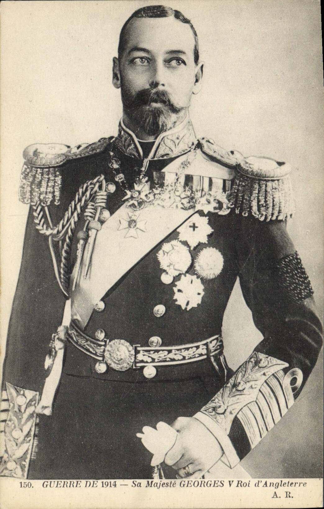 Sa Majesté Georges V Roi d'Angleterre — Guerre de 1914 — Éditeur A.R., n° 150