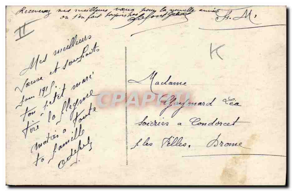 S.M. Le Roi Georges V au camp — La Guerre — éditée par GHKS Paris — Verso