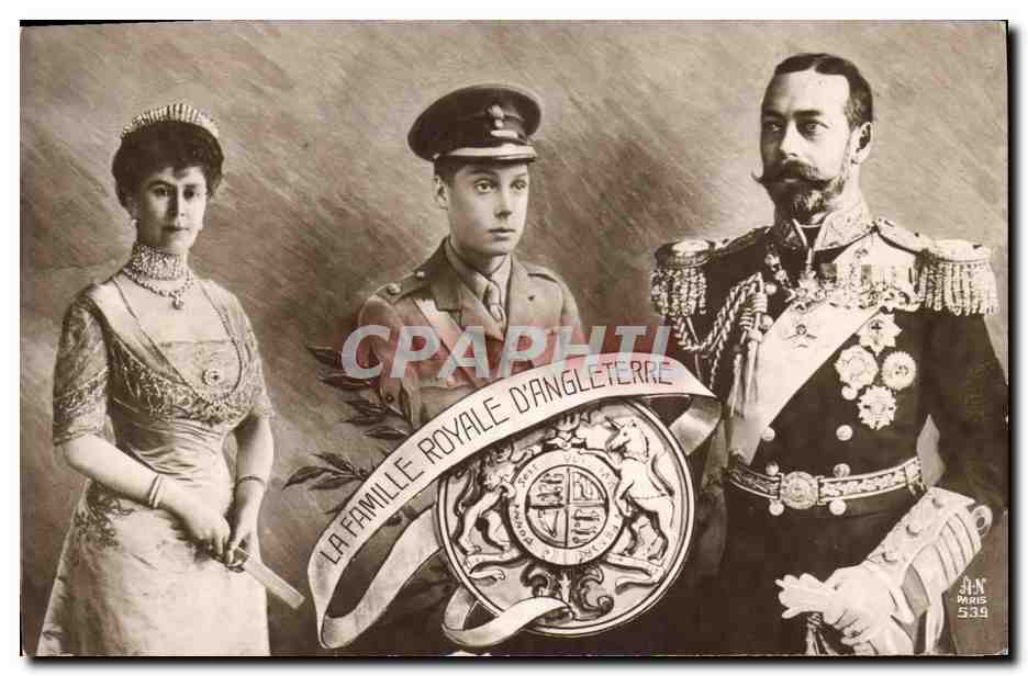 La Famille Royale d'Angleterre — portrait de la reine, du prince et du roi — éditeur A. N. Paris, n° 539