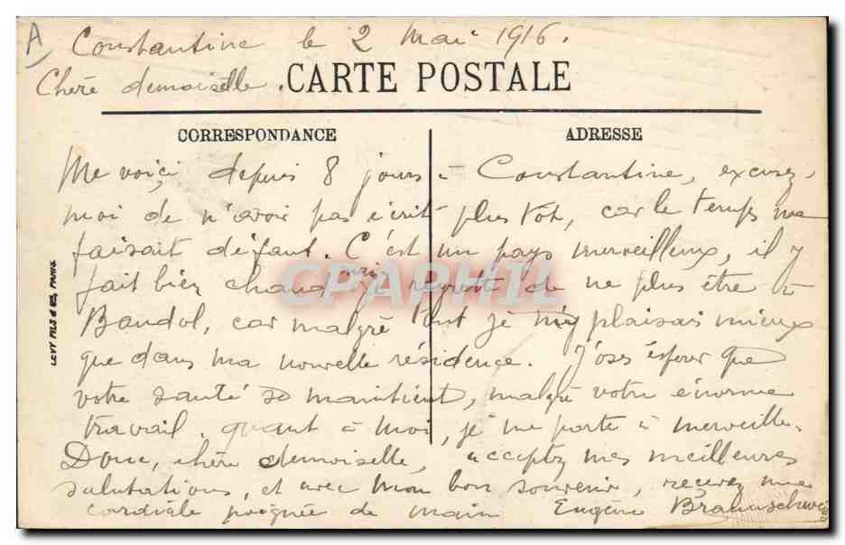 CPA Militaria La Nouba des Tirailleurs  — Rückseite
