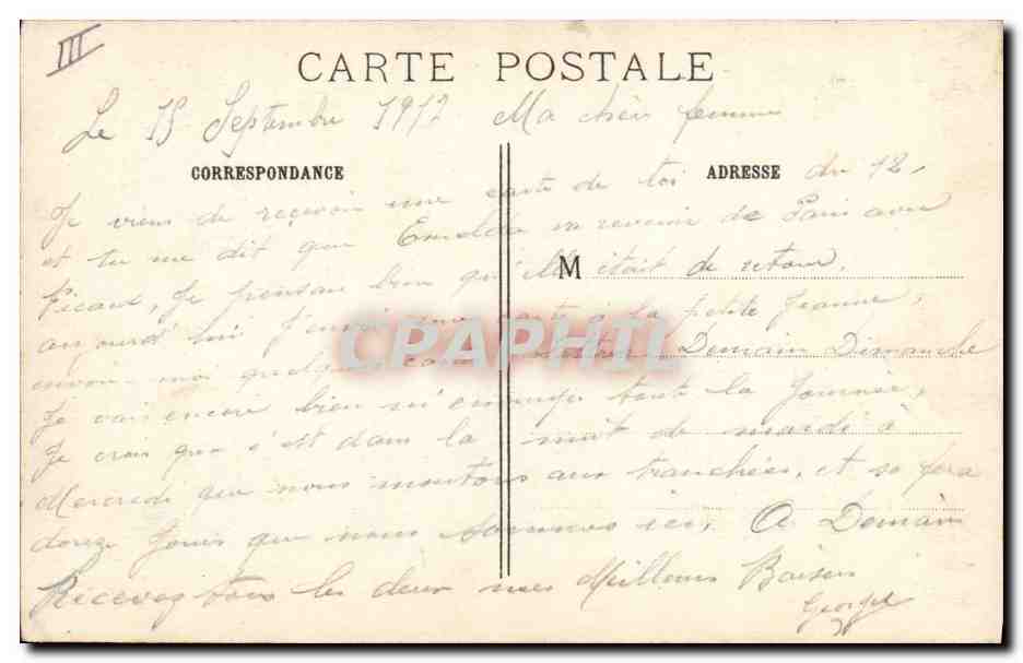 Marocains examinant leur butin de guerre — NEUFMOUTIERS (S.-et-M.) — Visé Paris 215 — Achterkant