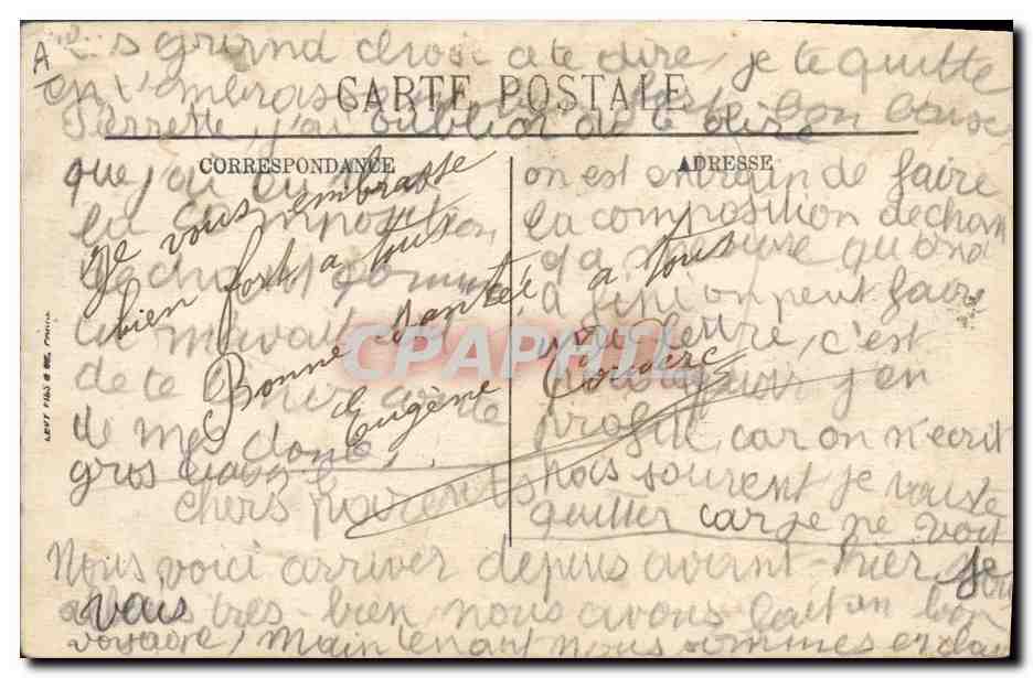 CPA Militaria La clique des Tirailleurs algeriens ou Turcos  — Rückseite