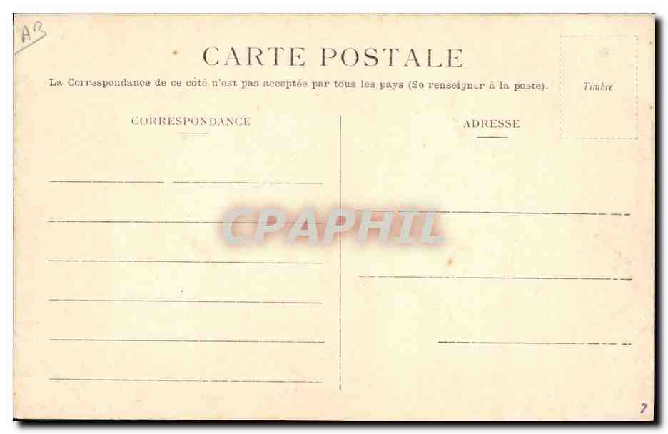 CPA Militaria Blida Algerie Quartier des Tirailleurs  — Rückseite