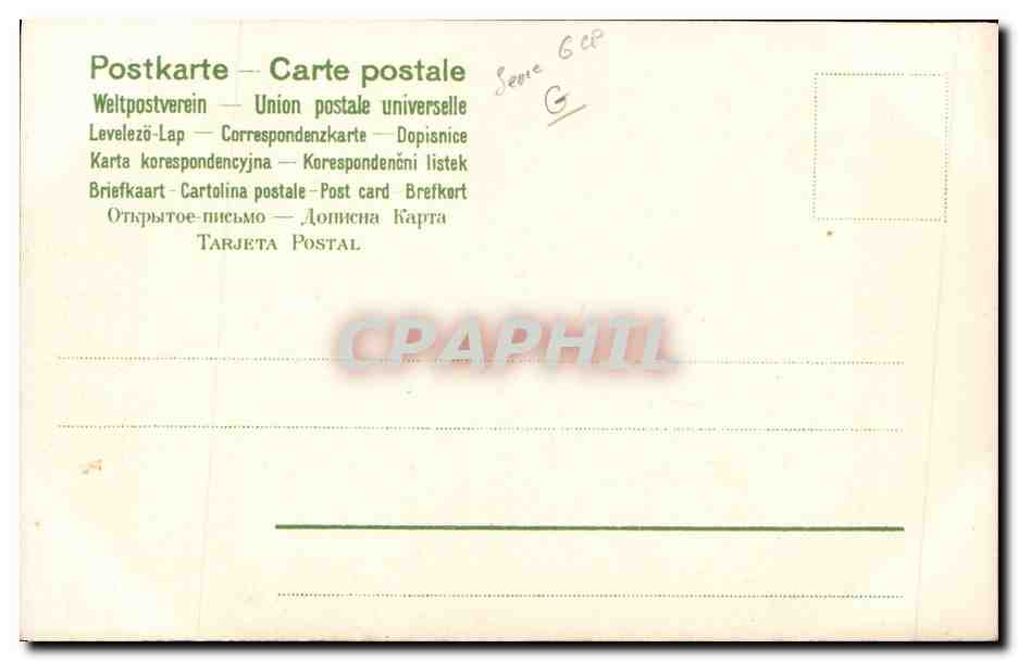 CPA Ange Fleur Passionnement Coeur  — Rückseite