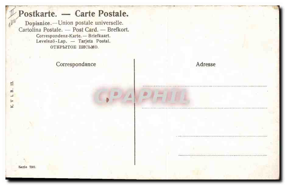 CPA Fantaise Enfants Bebes Femme  — Verso